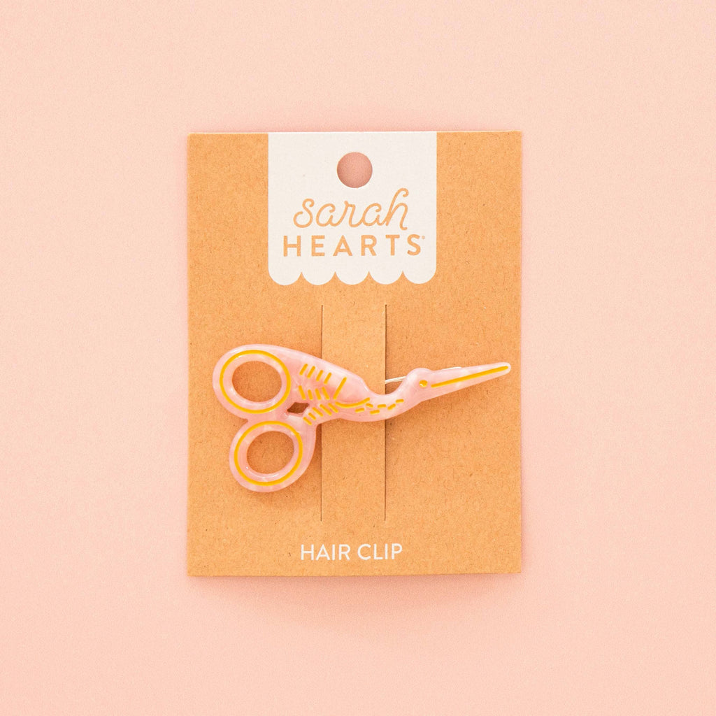 Stork Scissors Hair Clip: Sarah's Signature Pink Edition