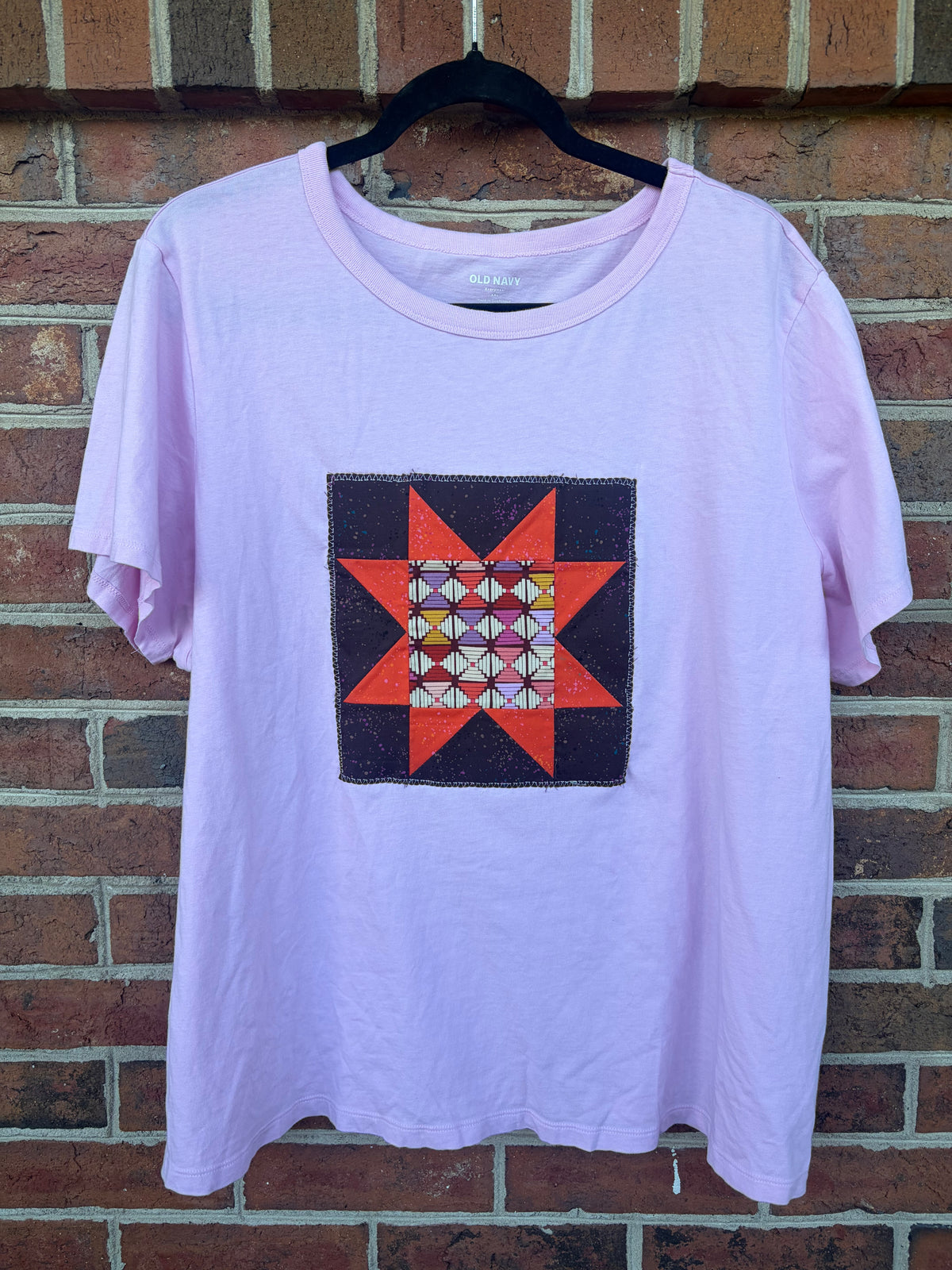 Pink Star Quilt Block Tee