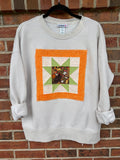 SALE Chicken Quilt Block Sweatshirt