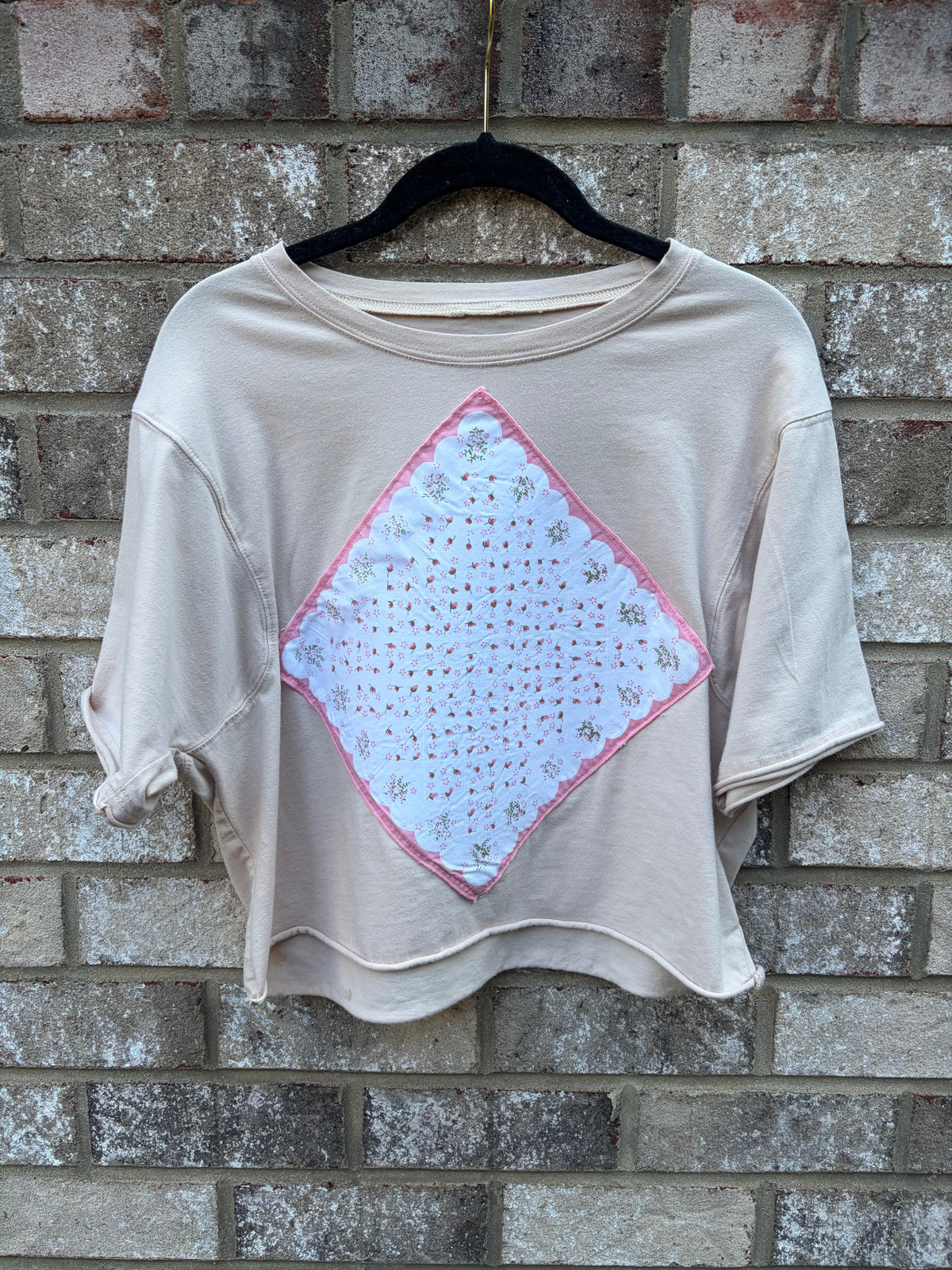 Vintage Hankie Upcycled Tee