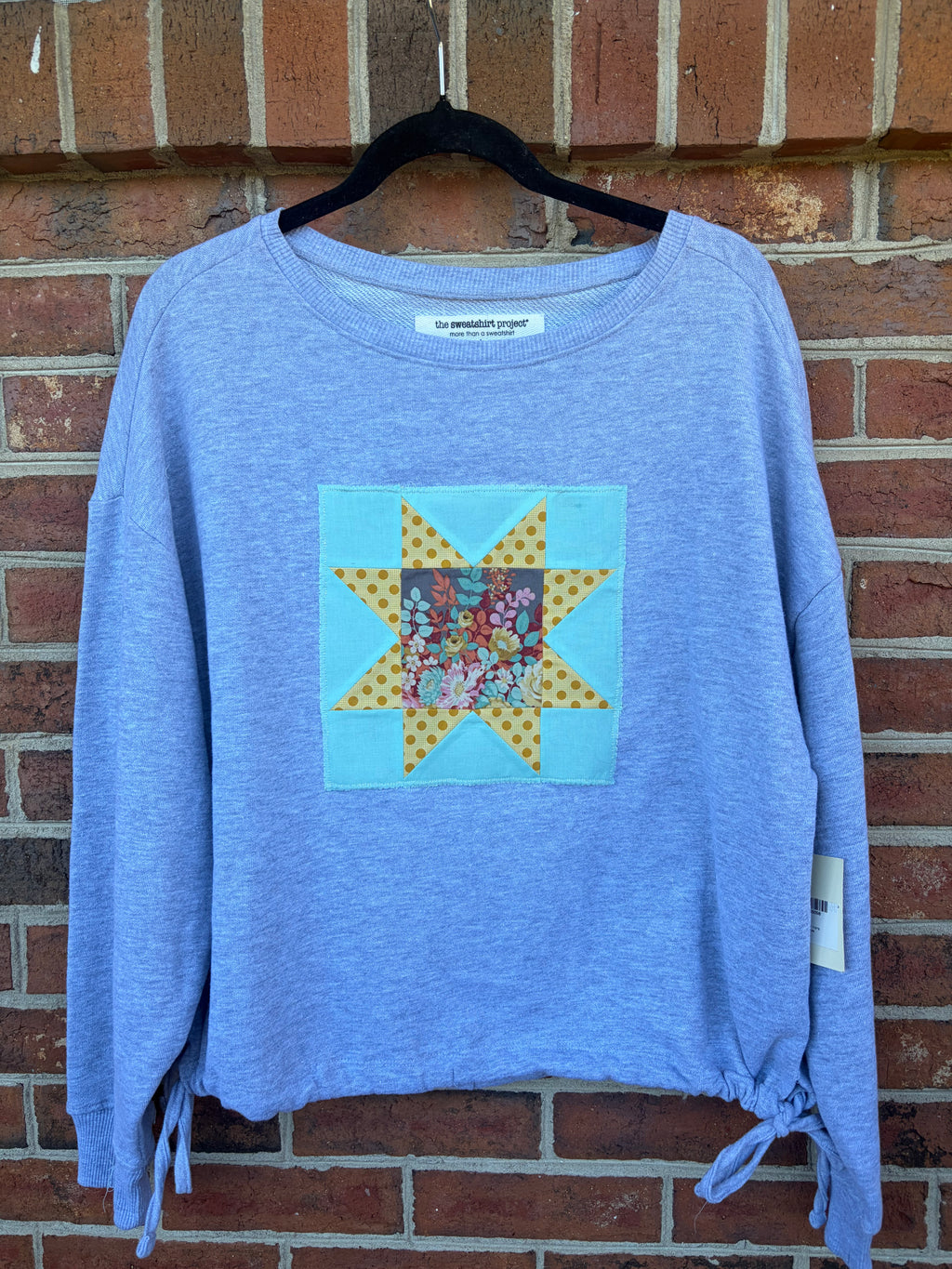 Large Golden Meadow Quilt Block Sweatshirt