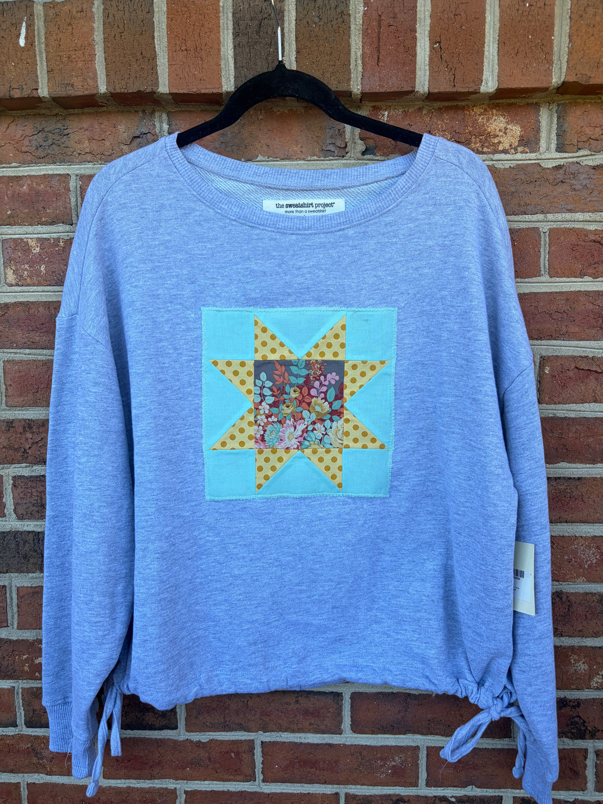 Large Golden Meadow Quilt Block Sweatshirt