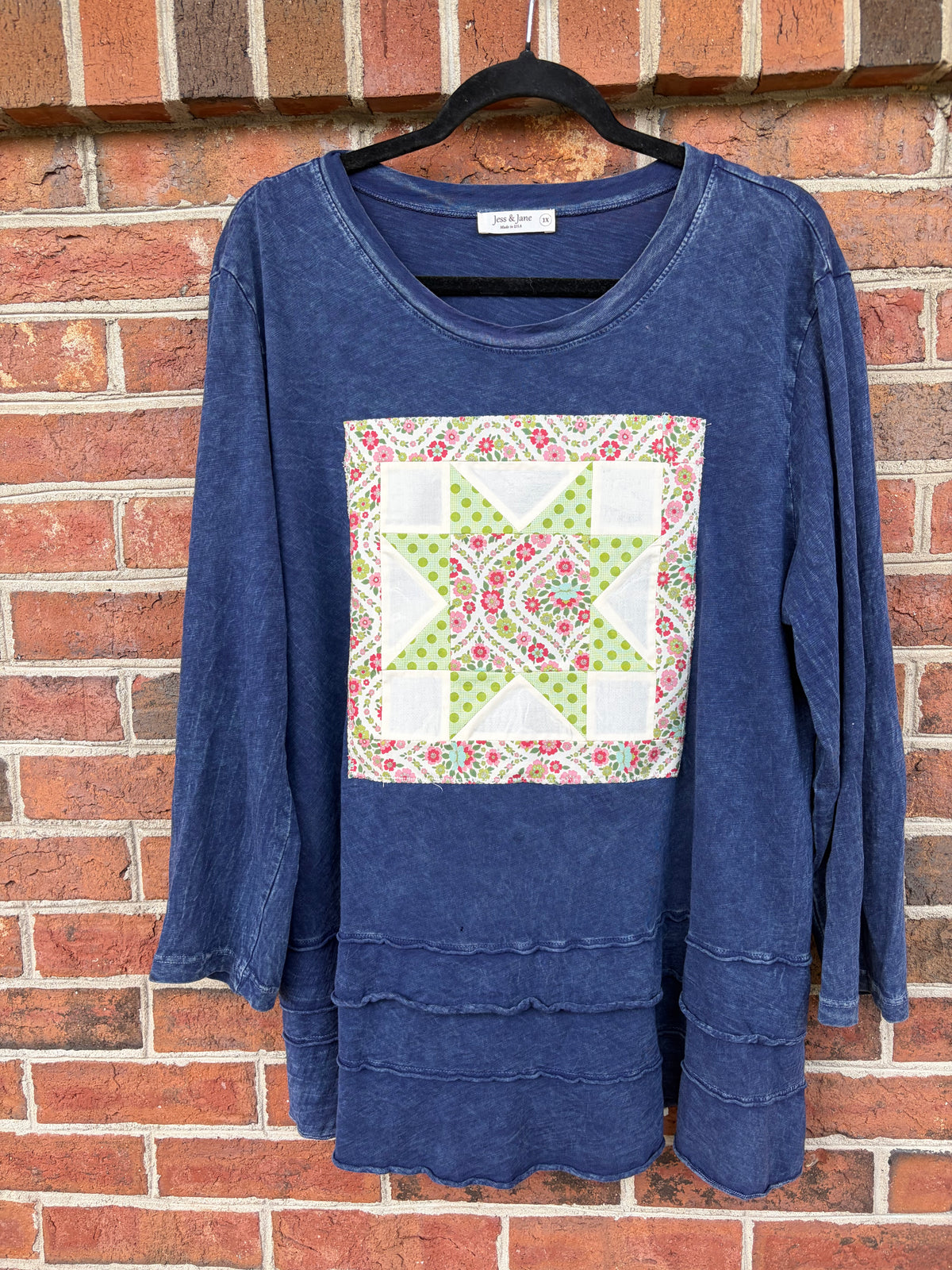 SALE Blue Floral Tunic