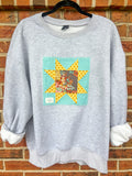 Golden Hour Star Grey Crewneck
