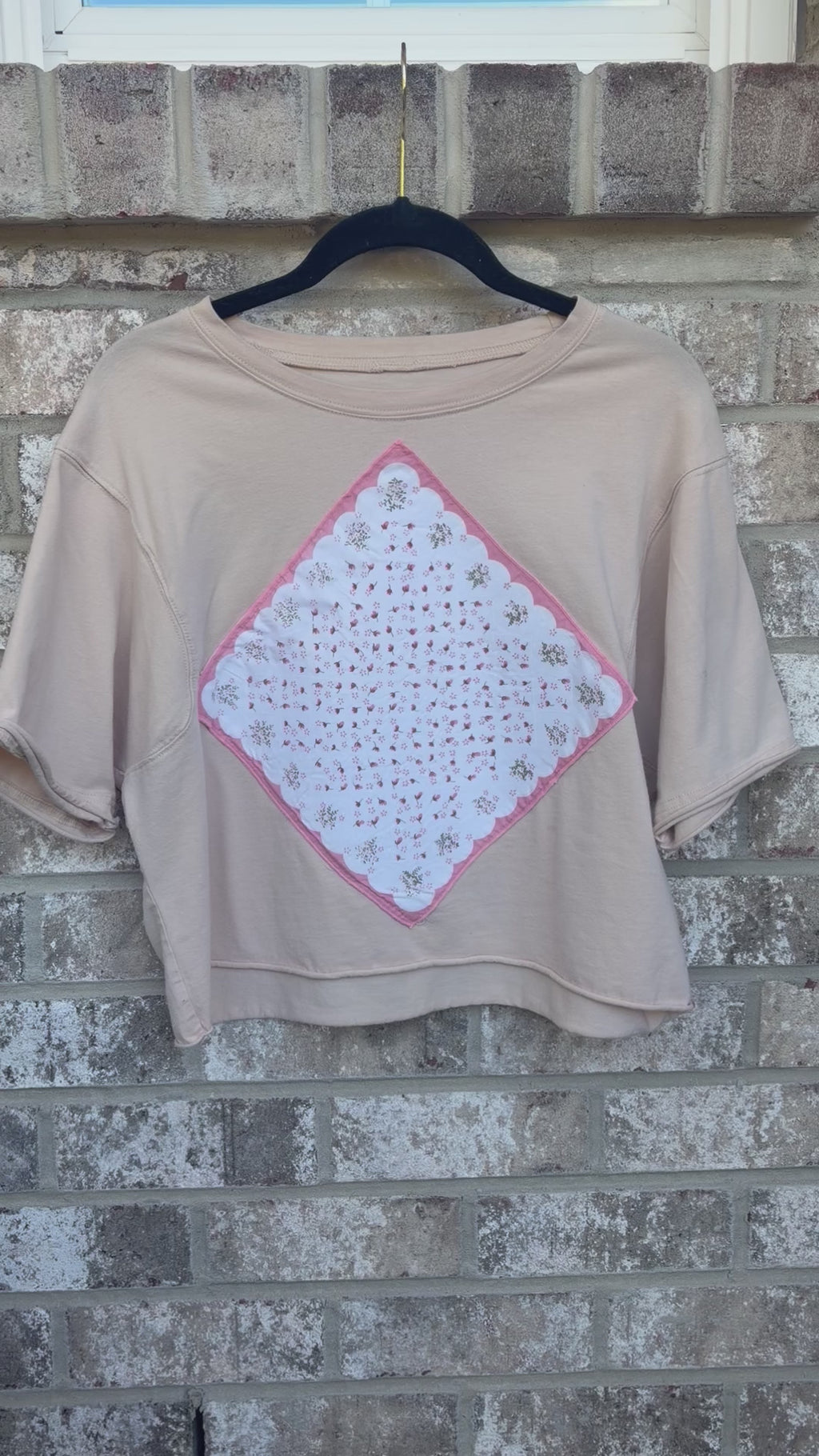 Vintage Hankie Upcycled Tee