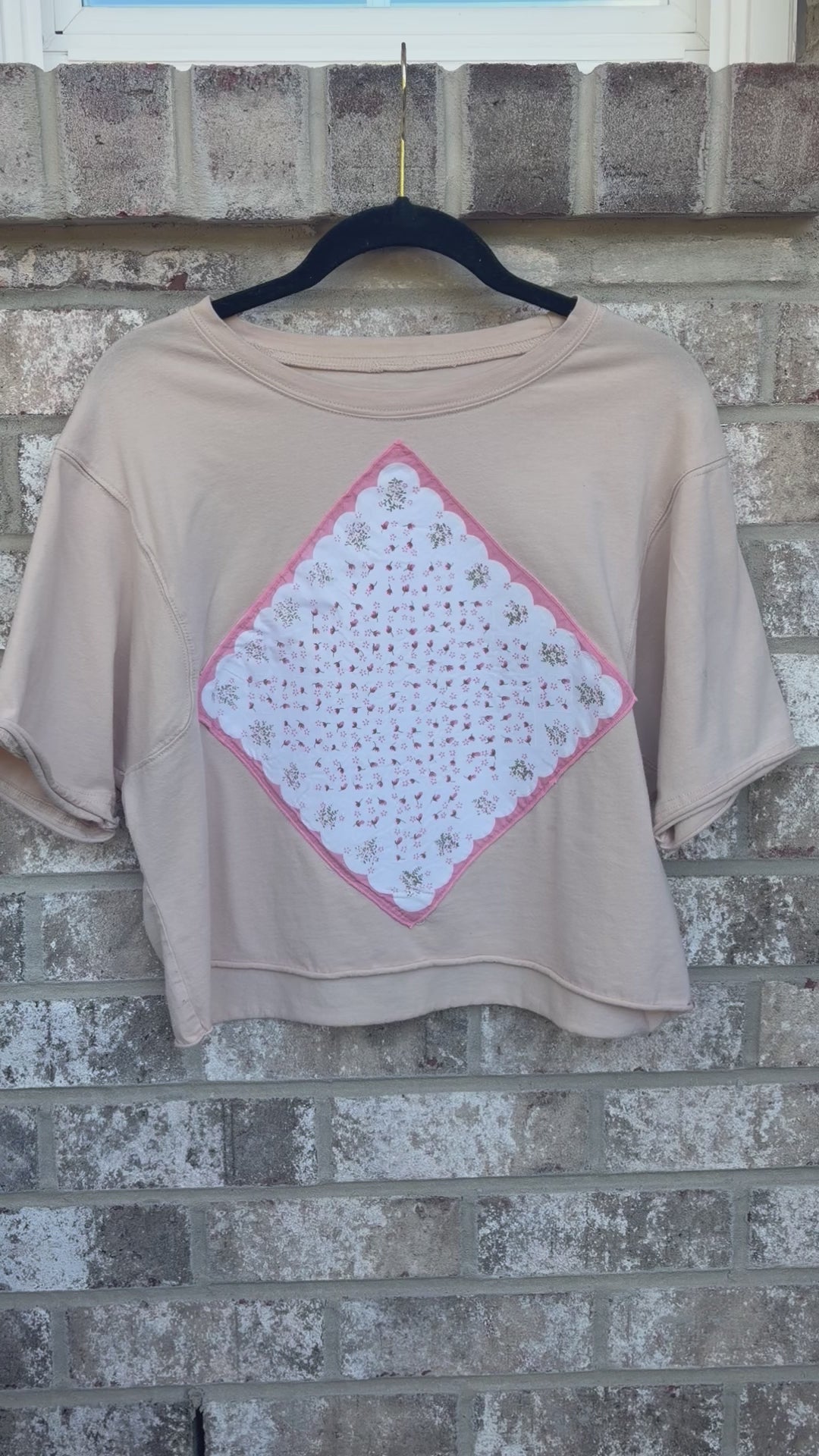 Vintage Hankie Upcycled Tee